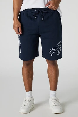 Short en molleton avec motif brodé Los Angeles