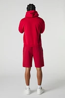 Short en molleton avec motif brodé California
