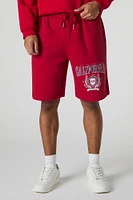 Short en molleton avec motif brodé California