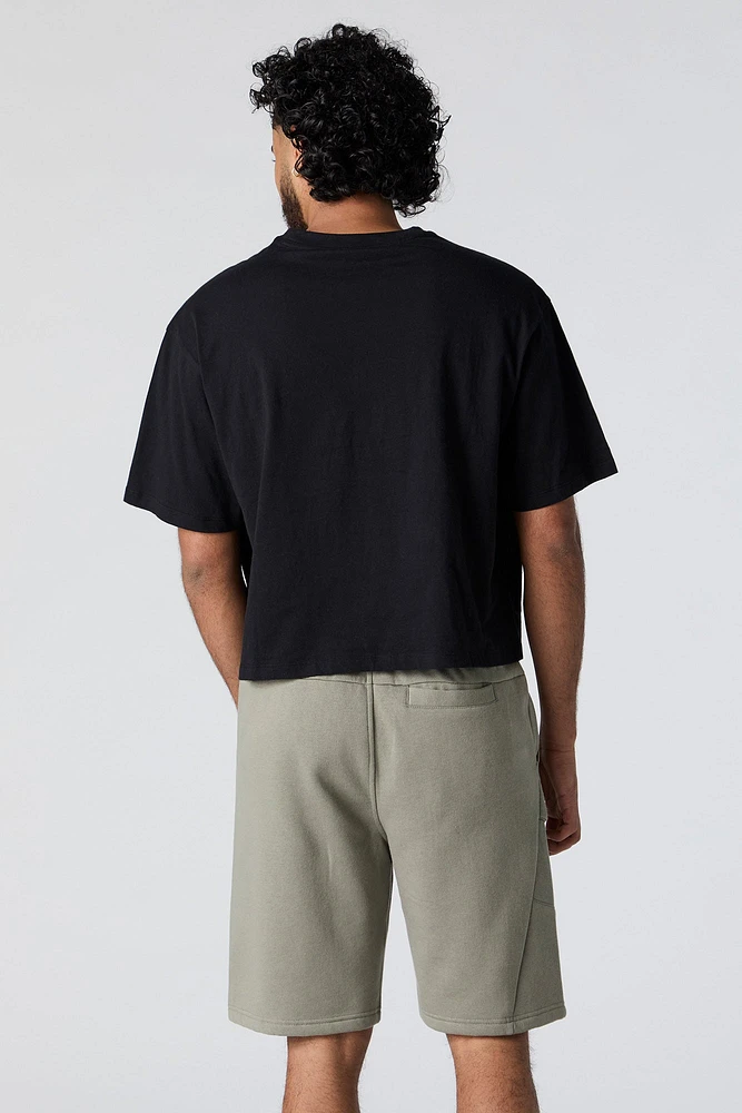 Single Cargo Pocket Fleece Short