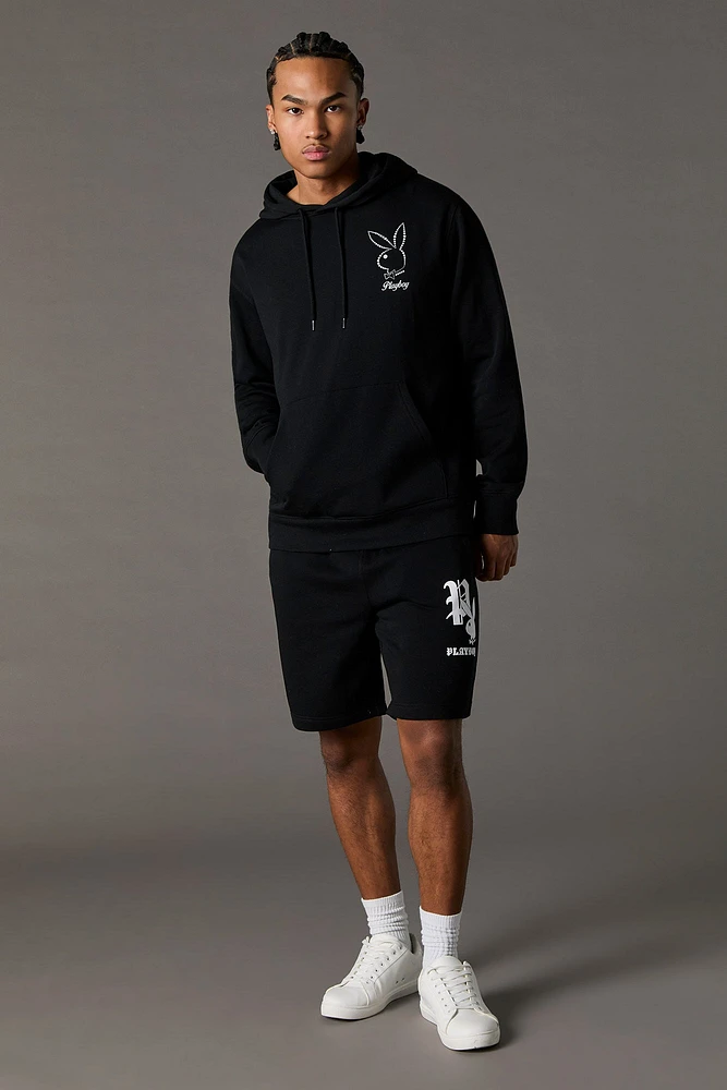 Playboy Graphic Fleece Short