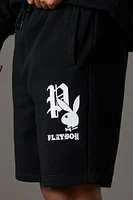 Short en molleton à imprimé Playboy