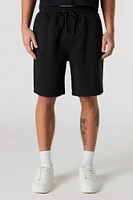 Drawstring Longline Fleece Short