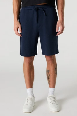 Short long en molleton à taille coulissante