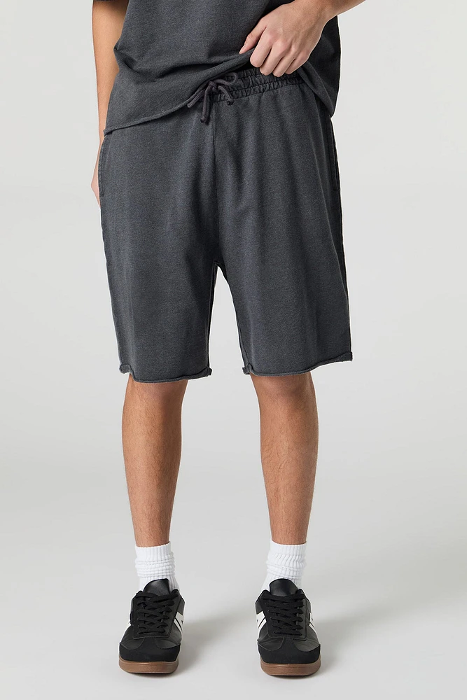 Washed Longline Fleece Short