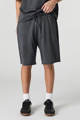Washed Longline Fleece Short