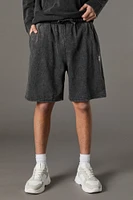 Short en molleton délavé avec imprimé Playboy High Density