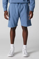 City Embossed Fleece Short