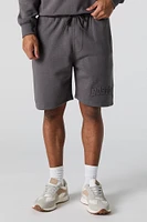 Short en molleton avec motif City embossé