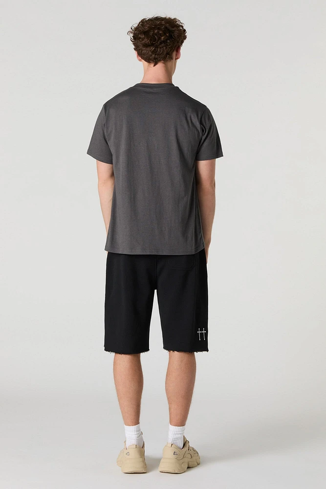 Graphic Fleece Jort
