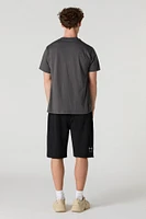 Graphic Fleece Jort