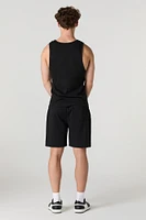 Graphic Fleece Short