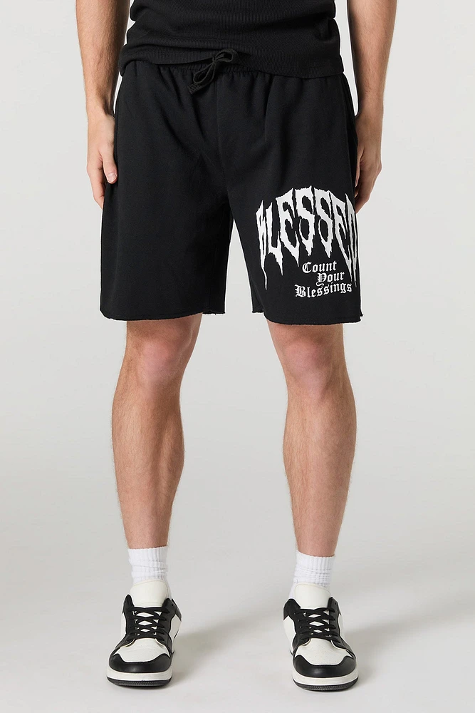 Graphic Fleece Short