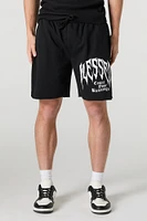 Graphic Fleece Short