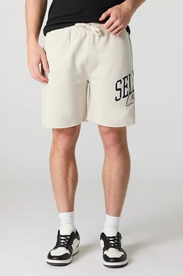 Short en molleton imprimé