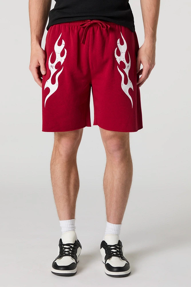 Graphic Fleece Short