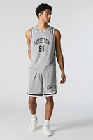 Houston Graphic Mesh Basketball Short