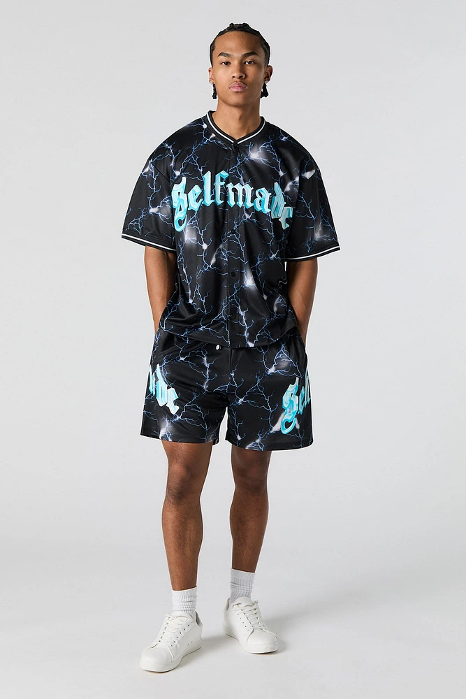 Printed Mesh Jersey