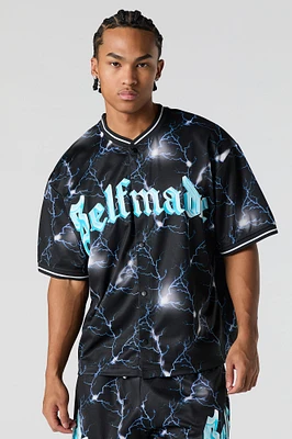 Printed Mesh Jersey