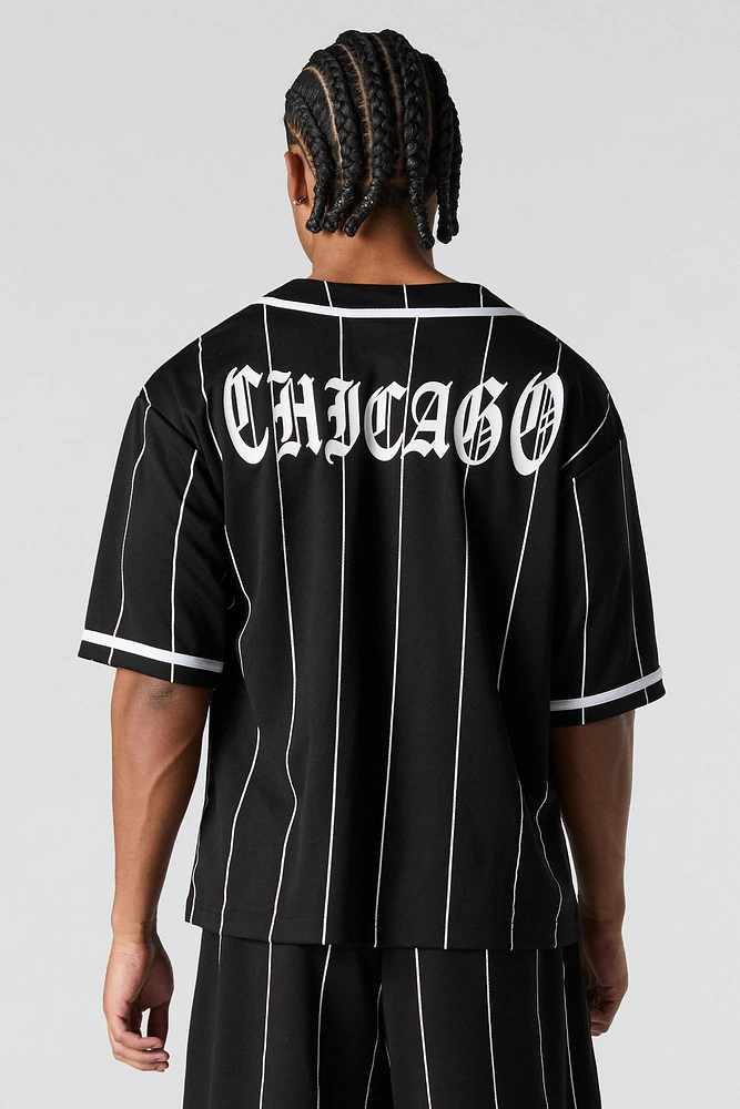 City Graphic Mesh Baseball Jersey