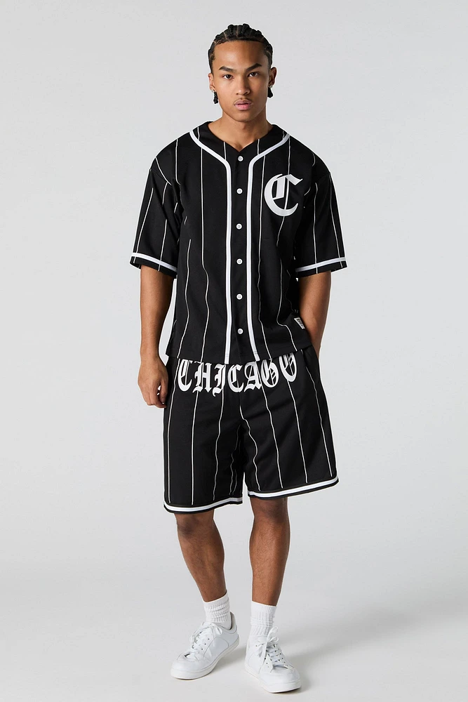 City Graphic Mesh Baseball Jersey