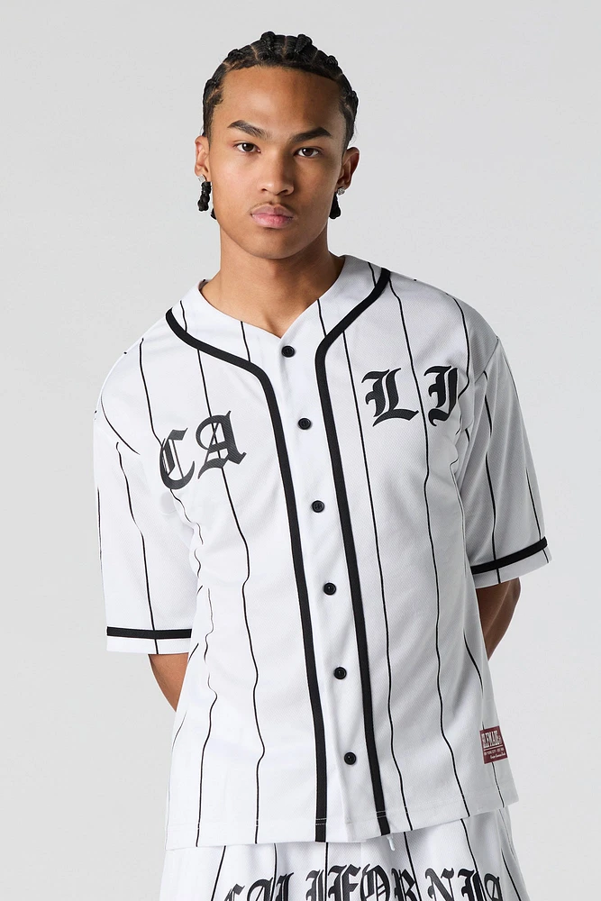 Jersey de baseball  en filet à imprimé City