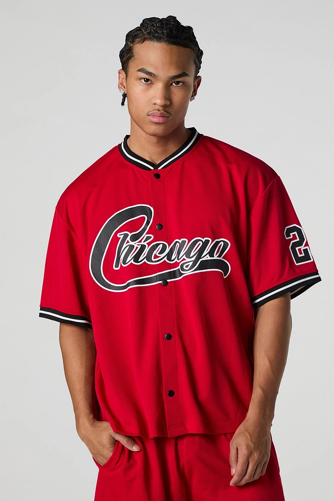 Chicago Graphic Mesh Baseball Jersey