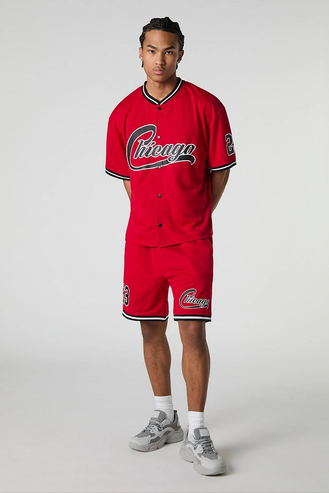 Chicago Graphic Mesh Baseball Jersey