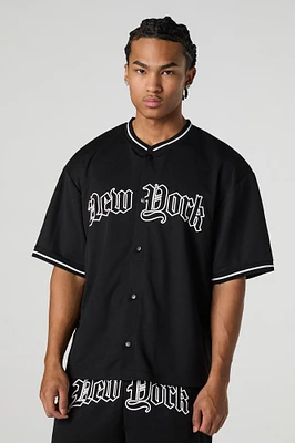 New York Graphic Mesh Baseball Jersey