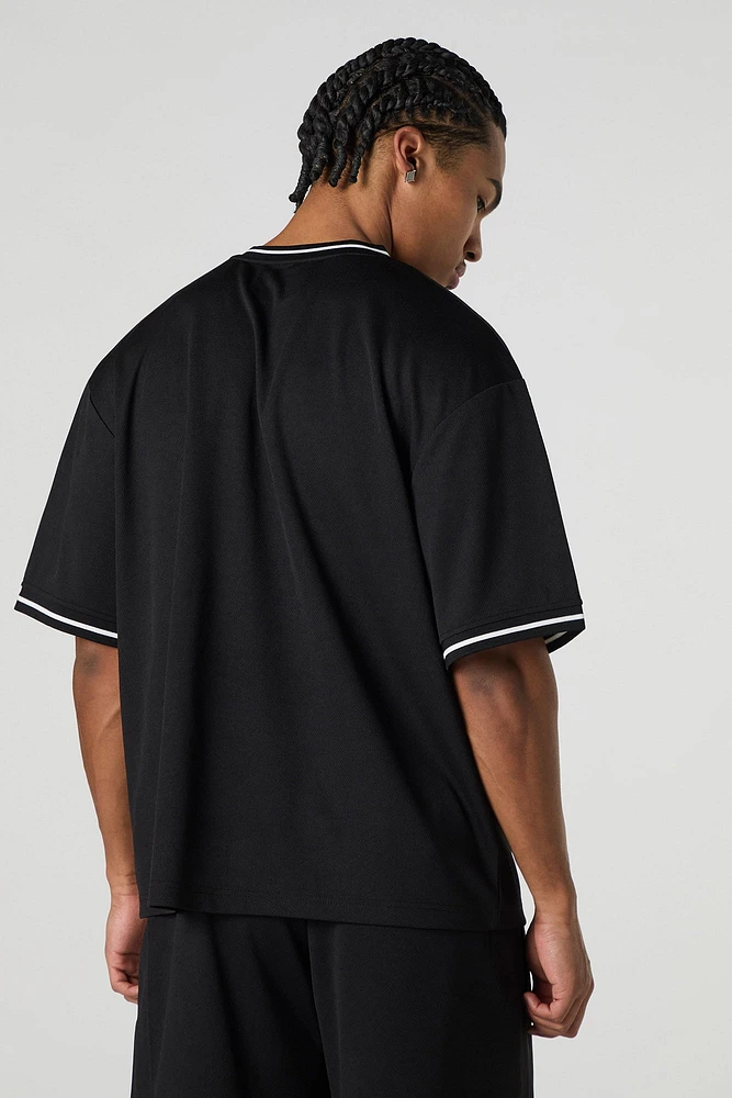 New York Graphic Mesh Baseball Jersey