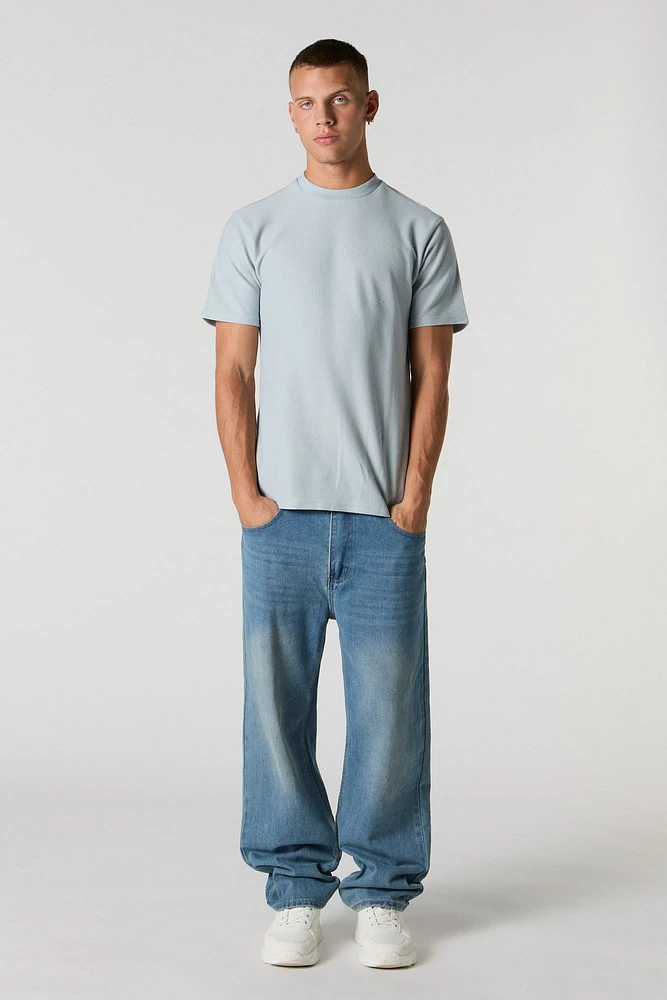 Textured Crewneck T-Shirt
