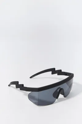 Lightning Arm Soft Touch Shield Sunglasses