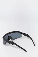 Lightning Arm Soft Touch Shield Sunglasses