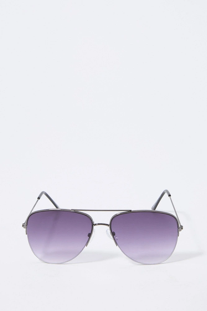 Tinted Aviator Sunglasses