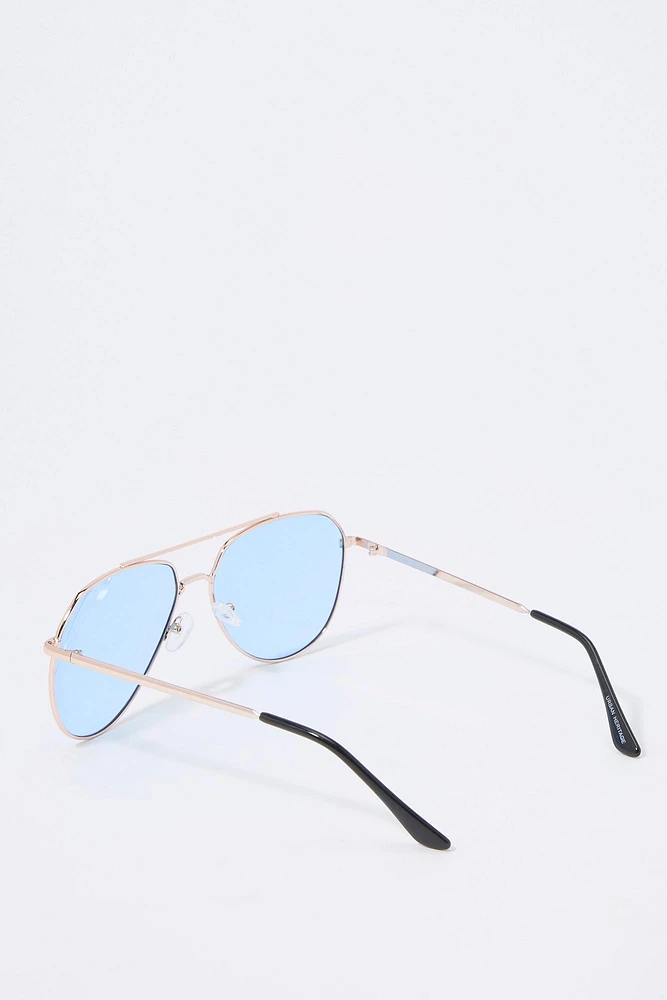 Lightly Tinted Aviator Sunglasses