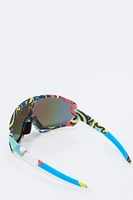 Abstract Shield Sunglasses