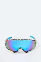 Abstract Shield Sunglasses