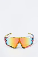 Lunettes de soleil avec motif abstrait