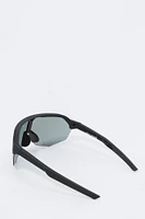 Rimless Curved Shield Sunglasses