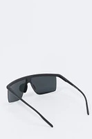 Rimless Square Shield Sunglasses