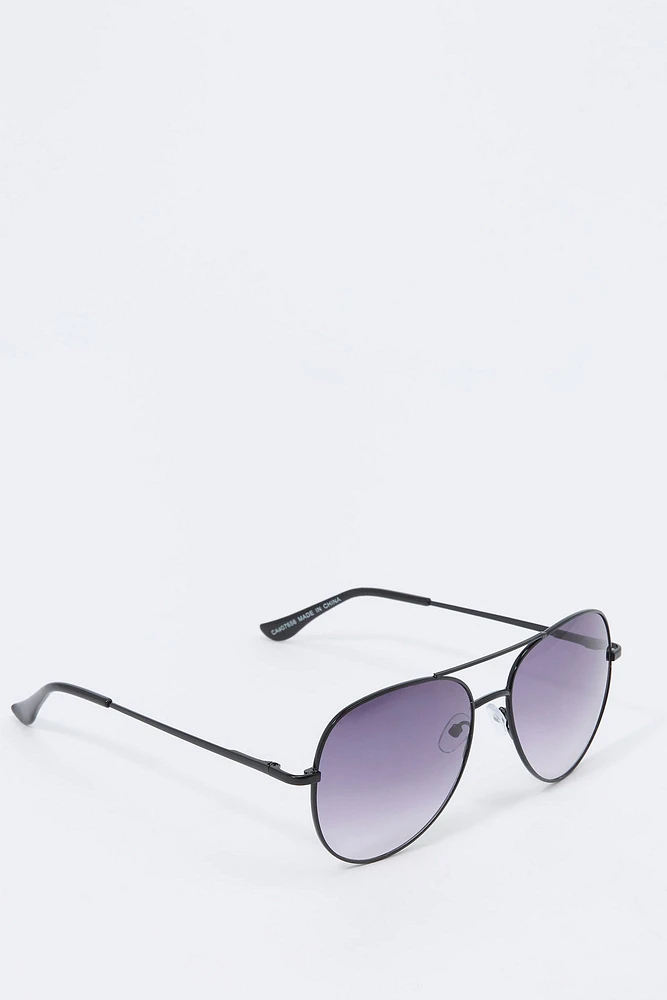 Round Aviator Sunglasses