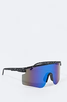 Paint Splatter Shield Sunglasses