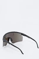 Paint Splatter Shield Sunglasses