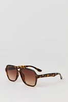 Thick Aviator Sunglasses