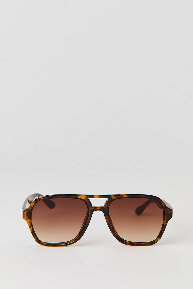 Thick Aviator Sunglasses