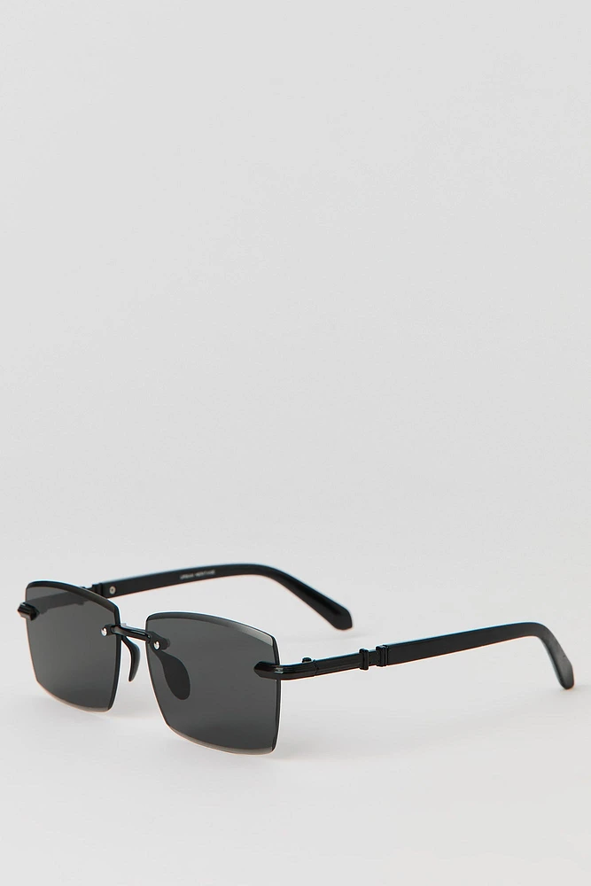 Rimless Square Sunglasses