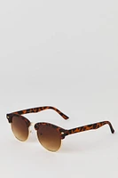 Tortoiseshell Clubmaster Sunglasses