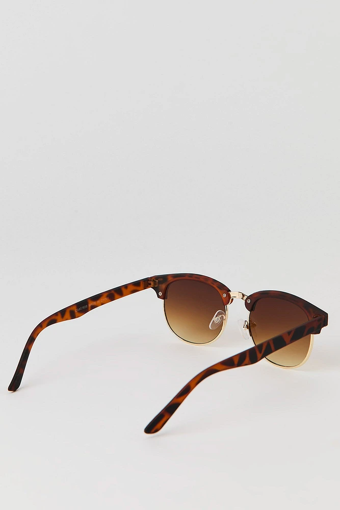 Tortoiseshell Clubmaster Sunglasses