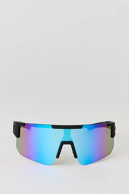 Ombre Lens Shield Sunglasses