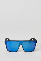 Tinted Square Shield Sunglasses